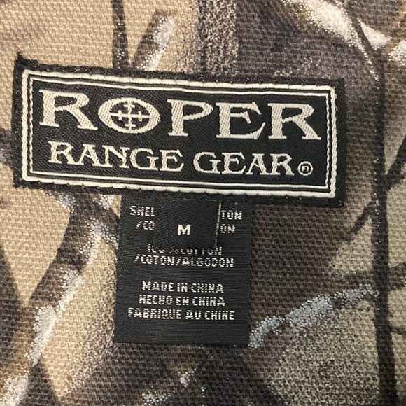Real Tree Men’s Medium Hardwoods Camo Roper Range Gear Jacket - Picture 5 of 10